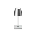 LED Akku-Tischleuchte NUINDIE MINI USB-C, IP54, rund, 25cm, 2.2W 2200K/2700K (FlexMood), mit Touch-Dimmer + USB-C