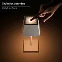 SIGOR LED Akku-Tischleuchte NUINDIE MINI USB-C, 25cm, 2,2W, Flex-Mood, 2200K/2700K, IP54, 168/197lm, Ra85, eckig, nachtschwarz
