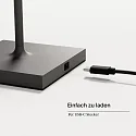 SIGOR battery table lamp NUINDIE MINI USB-C IP54, graphite grey dimmable