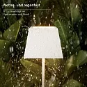 SIGOR LED Akku-Tischleuchte NUINDIE MINI USB-C, 25cm, 2,2W, Flex-Mood, 2200K/2700K, IP54, 168/197lm, Ra85, eckig, schneeweiß