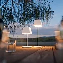 SIGOR LED Akku-Tischleuchte NUINDIE MINI USB-C, 25cm, 2,2W, Flex-Mood, 2200K/2700K, IP54, 168/197lm, Ra85, eckig, schneeweiß