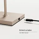SIGOR battery floor lamp NUINDIE USB-C up / down, with USB connection, CCT Switch, with touch dimmer IP54, dune beige dimmable