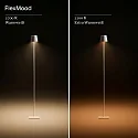 SIGOR LED-Akku-Stehleuchte NUINDIE USB-C, IP54, 120cm, 2.2W 2200K/2700K (FlexMood), mit Touch-Dimmer + USB-C, tannengrün