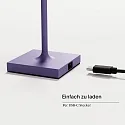 SIGOR LED Akku-Tischleuchte NUINDIE POCKET USB-C, 21cm, 1,4W Flex-Mood, 2200/2700K, 130lm, IP54, dimmbar, veilchenlila
