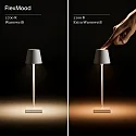 SIGOR LED Akku-Tischleuchte NUINDIE POCKET USB-C, 21cm, 1,4W Flex-Mood, 2200/2700K, 130lm, IP54, dimmbar, veilchenlila