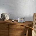 SIGOR LED-Akku-Tischleuchte NUTALIS, IP54, 2.8W 2200/2700K (FlexMood) 130lm, Easy-Connect, dimmbar, nebelgrau