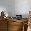 SIGOR LED-Akku-Tischleuchte NUTALIS, IP54, 2.8W 2200/2700K (FlexMood) 130lm, Easy-Connect, dimmbar, graphitgrau