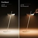 SIGOR LED Akku-Tischleuchte MAHINA USB-C-L, IP20, 35.5cm, 2.2W 2200K/2700K (FlexMood) 168/181lm, dimmbar, weiß