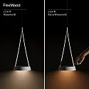 SIGOR LED Akku-Pendelleuchte MAHINA USB-C-L, IP20, Ø 17cm, 2.2W 2200K/2700K (FlexMood) 168/181lm, dimmbar, schwarz