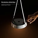 SIGOR LED Akku-Pendelleuchte MAHINA USB-C-L, IP20, Ø 17cm, 2.2W 2200K/2700K (FlexMood) 168/181lm, dimmbar, schwarz