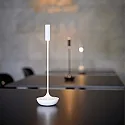 SIGOR battery table lamp NUCANDLE with touch dimmer IP54, glossy, white dimmable