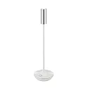 battery table lamp NUCANDLE with touch dimmer IP54, chrome, glossy, white dimmable