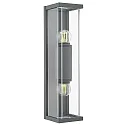 Außenwandleuchte NULATERN MINI DOUBLE, 2x E27, IP54, anthrazit