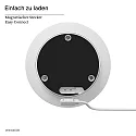 SIGOR Outdoor LED Akku-Tischleuchte NUDIDEROT, IP54, 2.2W 2200/2700K (Flex-Mood), mit Touch-Dimmer + Easy-Connect, schneeweiß