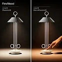 Outdoor LED Akku-Tischleuchte NUDIDEROT, IP54, 2.2W 2200/2700K (Flex-Mood), mit Touch-Dimmer + Easy-Connect, kupferfarben