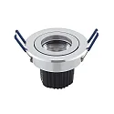 LED Downlight Modul ARGENT, 9W, 550lm, 2000-2800K, 36°, dimmbar, Alu gebürstet