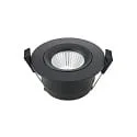 LED Einbauleuchte ARGENT, 36°, 8W, 3000K, 580lm, IP54, dimmbar, schwenkbar, schwarz