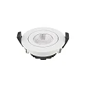 LED Einbauleuchte DILED 68, IP20, Ø 8.5cm, 6W 2700K 370lm 36°, CRi 95, dimmbar, schwenkbar, weiß