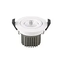 LED Einbau-Downlight DILED 68, IP20, Ø 8.5cm, 10W 2700K 640lm 36°, dimmbar, schwenkbar, weiß
