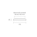 SIGOR LED Deckenleuchte FLED DOWNLIGHT 3-CCT, mit DIP-Schalter, IP20, CRi >90, UGR<19, schaltbar, weiß, Ø 17cm