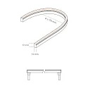 SIGOR 9,6W/m ART SIDE LED-Streifen 3000K 5m 120LED/m IP67 24V 470lm/m RA90