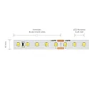 SIGOR LED Streifen HE PRO, 5m, 7,2W/m, 108 LED/m, 3000K, 1553lm/m, Ra90, 24V, IP20
