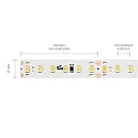 SIGOR LED Streifen LONG DISTANCE, 20m, 9,6W/m, 120 LED/m, 3000K, 850lm/m, Ra90, 24V, IP20