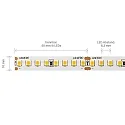 SIGOR LED Streifen NATURE, 5m, 14,4W/m, 2700K, 2395lm/m, 24V, 160 LED/m, IP20