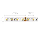 SIGOR LED Strip PRO LED, 7,2W/m, 4000K, 5m, 80 LED/m, IP20, 24V, 984lm, Ra90