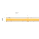 SIGOR LED Streifen COB HIGH TEMPERATURE, 5m, 9,6W/m, 80 LED/m, 2700K, 690lm/m, Ra80, 24V, IP67
