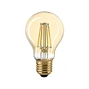 LED Filamentlampe NORMAL A60 GOLD, 230V, Ø 6cm / L 10.4cm, E27, 4.5W 2500K 420lm 300°, dimmbar, Gold / Klar