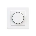 Drehdimmer VD 300, 220-240V, 0-300W, LED geeignet, für Dimmstufe 0-100% / Flimmer / Boost, kein Nulleiter benötigt, Weiß