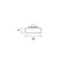 SIGOR Alu Montageschiene KS-SIG-M1, für LED Strips bis 1cm Breite, Länge 200cm / 1 x 0.3cm, Aluminium natur