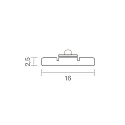 SIGOR Alu Montageschiene KS-SIG-M1, für LED Strips bis 1.6cm Breite, Länge 200cm / 1.6 x 2.5cm, Aluminium natur