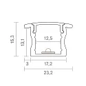 LED Einbau-Flügelprofil KS-SIG-PROF2, für LED Strips bis 1.25cm Breite, Länge 100cm / 2.33 x 1.53cm, Aluminium