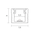SIGOR Surface-mounted profile slim 5, 1m