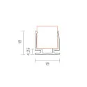 SIGOR Biegbares Profil 16 ART 1617 für ART TOP, ART TOP 3D und ART SIDE, 1m, weiß