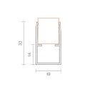SIGOR Kabelkanalprofil 16 ART 1617 für ART TOP, ART TOP 3D und ART SIDE, 2m, silber