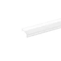 Profilabdeckung zu Aufbauprofil 12, Aufbauprofil 12flach, Einbauprofil 12 und Einbauprofil 12 flach, Länge 100cm, bündig, opal