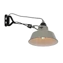 Mexlite wall luminaire NOVÉ rotatable, tiltable E27 IP20, green, black dimmable