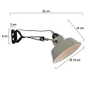 Mexlite wall luminaire NOVÉ rotatable, tiltable E27 IP20, green, black dimmable