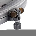Steinhauer Pendelleuchte BIKKEL, Ø 45cm, E27 max. 60W, Metall antik / Rauchglasschirm / Abdeckung satiniert