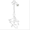 Steinhauer Pendelleuchte BIKKEL, Ø 45cm, E27 max. 60W, Metall antik / Rauchglasschirm / Abdeckung satiniert