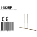 Steinhauer LED Pendelleuchte ZELENA, Up/Down, 122cm, 17+8W 2200-4000K (CCT) 1680+840lm, CRi >90, mit Touch-Dimmer, bronze gebürstet