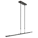 LED Pendelleuchte ZELENA, Up/Down, 122cm, 17+8W 2200-4000K (CCT) 1680+840lm, CRi >90, mit Touch-Dimmer, stahl gebürstet