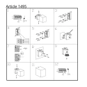 Außenwandleuchte LOGAN, IP44, Down, Eckig, inkl. GU10 LED 4W 2700K 345lm (schaltbar)
