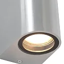 Außenwandleuchte LOGAN, IP44, Up/Down, Rund, inkl. 2x GU10 LED 4W 2700K 345lm (schaltbar)