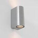 Außenwandleuchte LOGAN, IP44, Up/Down, Rund, inkl. 2x GU10 LED 4W 2700K 345lm (schaltbar)