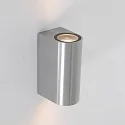 Außenwandleuchte LOGAN, IP44, Up/Down, Rund, inkl. 2x GU10 LED 4W 2700K 345lm (schaltbar)