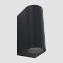 Außenwandleuchte LOGAN, IP44, Up/Down, Rund, inkl. 2x GU10 LED 4W 2700K 345lm (schaltbar)